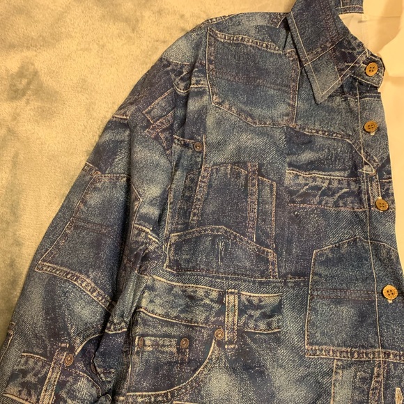 Jurllyshe Fashion Color Matching Lapel Button Plaid Printed Shirt Dress - Picture 4 of 7